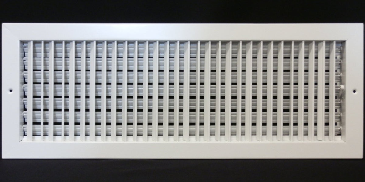 24&quot; X 6&quot; ADJUSTABLE AIR SUPPLY DIFFUSER - HVAC Vent Duct Cover Sidewall or Ceiling
