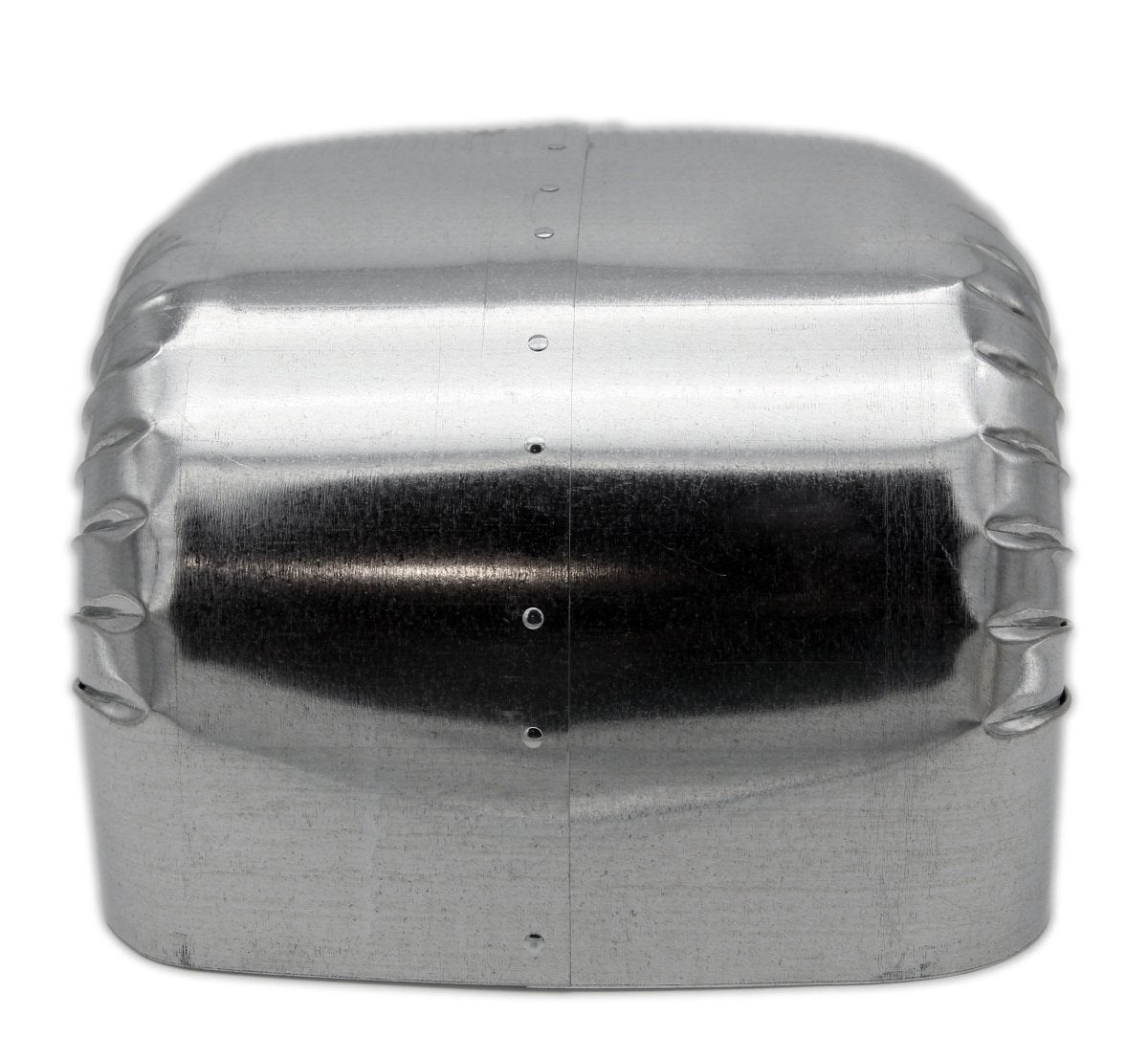 6&quot; Galvanized Sheet Metal 90 Degree Oval Vertical Angle Elbow - HVAC Premium690VRT