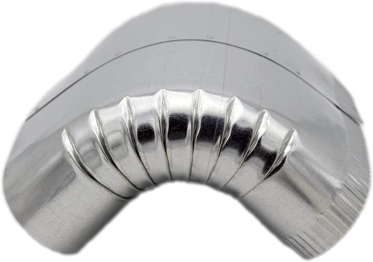 6&quot; Galvanized Sheet Metal 90 Degree Oval Vertical Angle Elbow - HVAC Premium690VRT