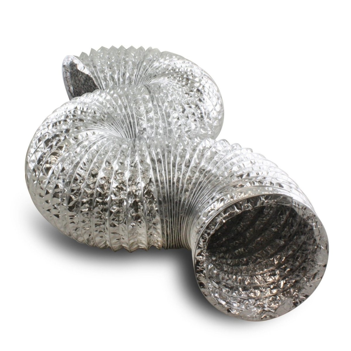 6&quot; Inch Aluminum Hose Flexible Air Duct Pipe for HVAC Flex Ductwork - 25&#39; Feet Long - HVAC Premium6ALMHS