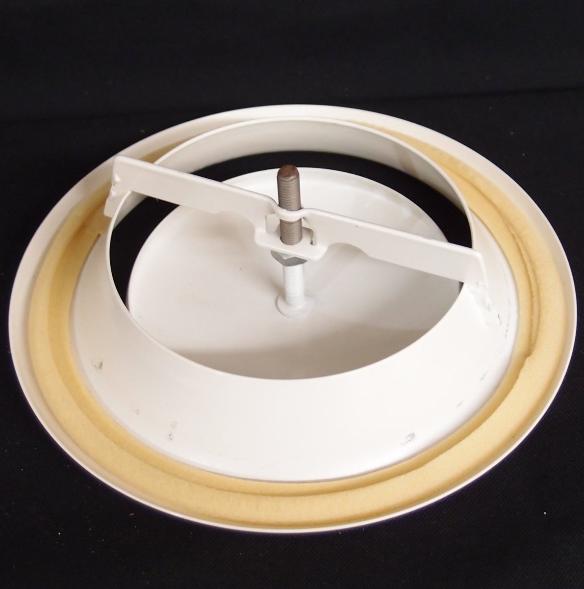 6&quot; Round Return Air Vent Grille With Sponge Gasket And Mounting Frame - HVAC Vent Duct Register Cover [Outer Dimensions: 8&quot;] - HVAC PremiumRRG6