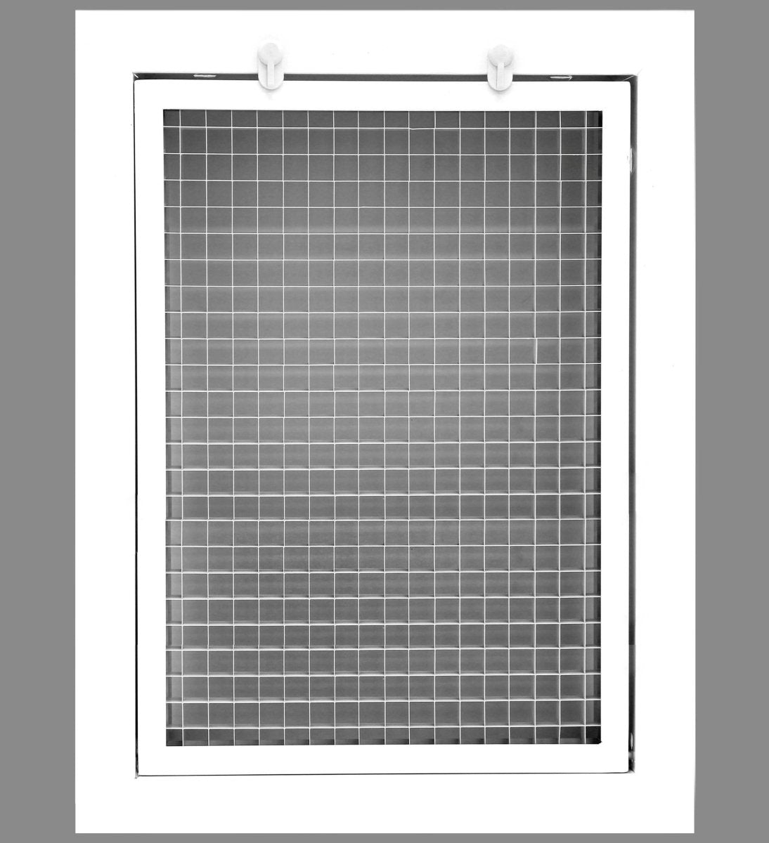 6" x 10" or 6" x 10" Cube Core Eggcrate Return Air Filter Grille for 1" Filter - Aluminum - White [Outer Dimensions: 8.5" X 12.5"] - HVAC PremiumCRFG610