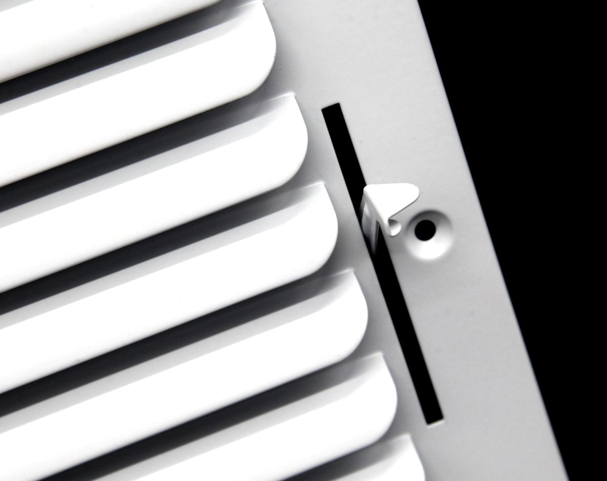 6&quot; X 6&quot; [Duct Opening] 1 - Way Fixed Curved Blade Air Supply Diffuser Register Vent Cover Grille [Outer Dimensions: 7.75&quot;H X 7.75&quot;H] - HVAC PremiumCB66W1 HP - HP