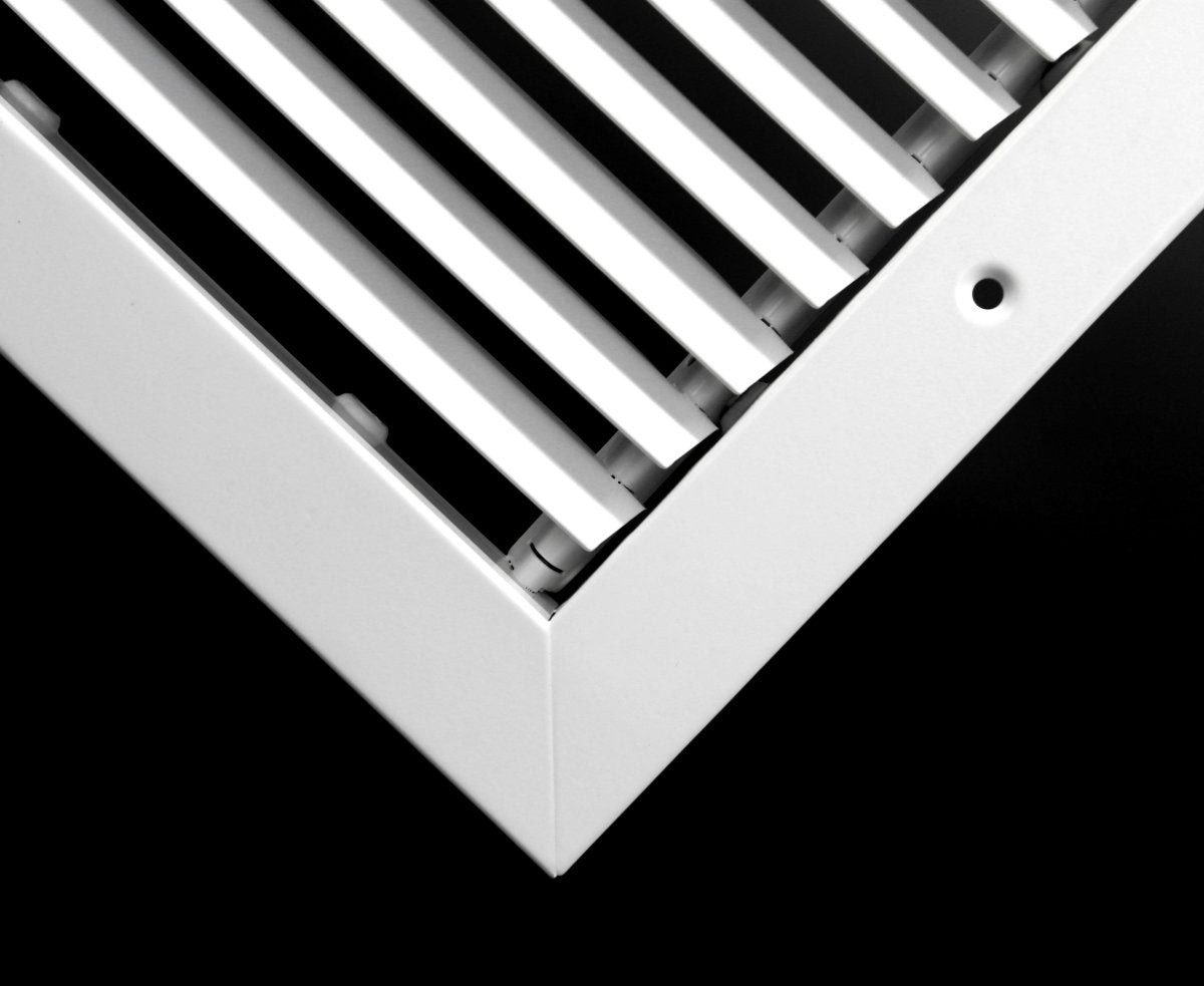 6&quot; x 6&quot; Steel Fixed Bar Return Grille - Sidewall and Ceiling - HVAC PremiumRG66Steel FBA