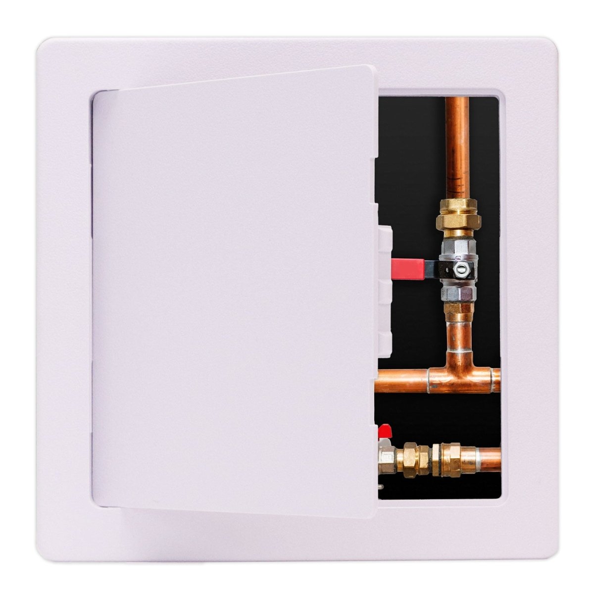 6&quot; X 9&quot; Plastic Access Panel Removable/Reversible Door With Frame For Concealed Wall / Ceiling Application - [Outer Dimensions: 8&quot; Width X 11&quot; Height] - HVAC PremiumAD - P - 001 - 6x9