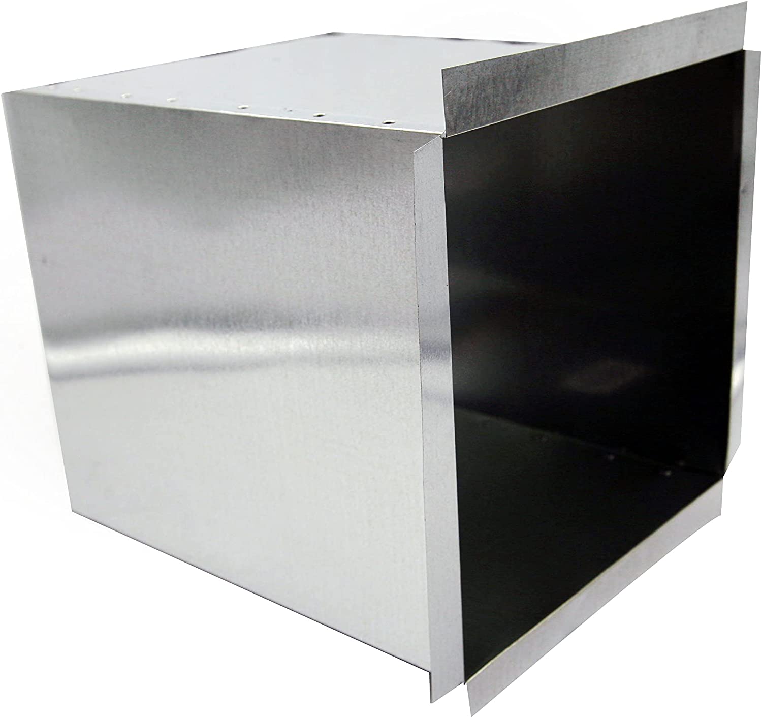 HVAC Premium Deep Blind Box | Return Air Box Register Boot 10" X 10" X 12" **| Galvanized Steel Metal Box is Compatible with Duct 12"