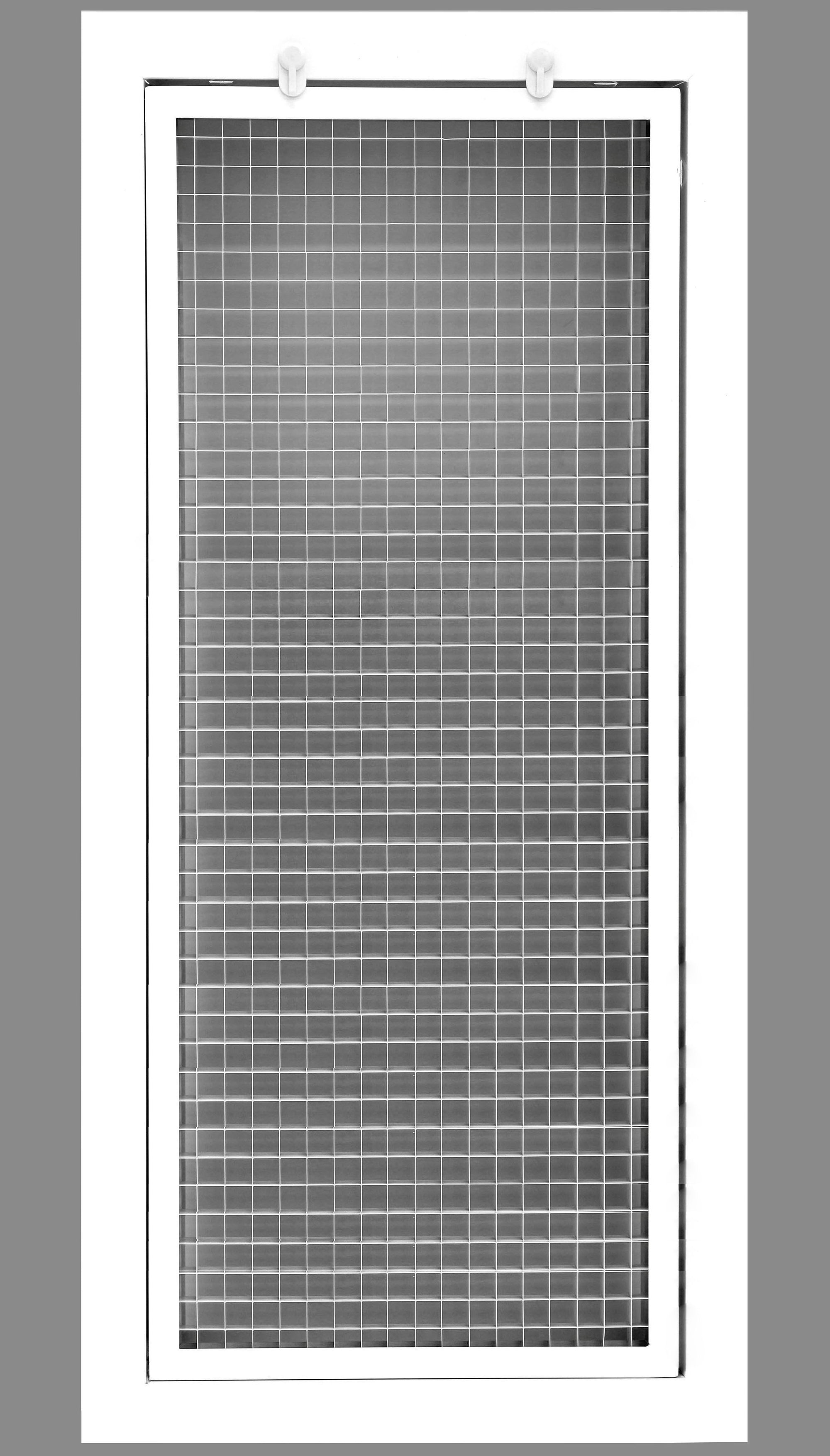 8" x 30" Cube Core Eggcrate Return Air Filter Grille for 1" Filter