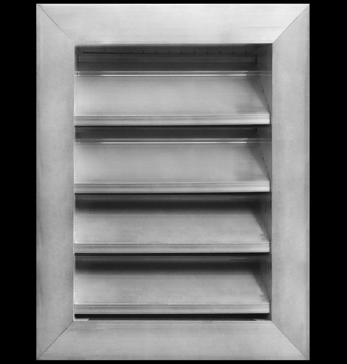 6"w X 10"h Aluminum Exterior Gable Louver Vent for Walls & Crawlspace - Weather - Resistant Air Grille with Screen Mesh - [Outer Dimensions 7.75"w x 11.75"h] - HVAC PremiumLO610