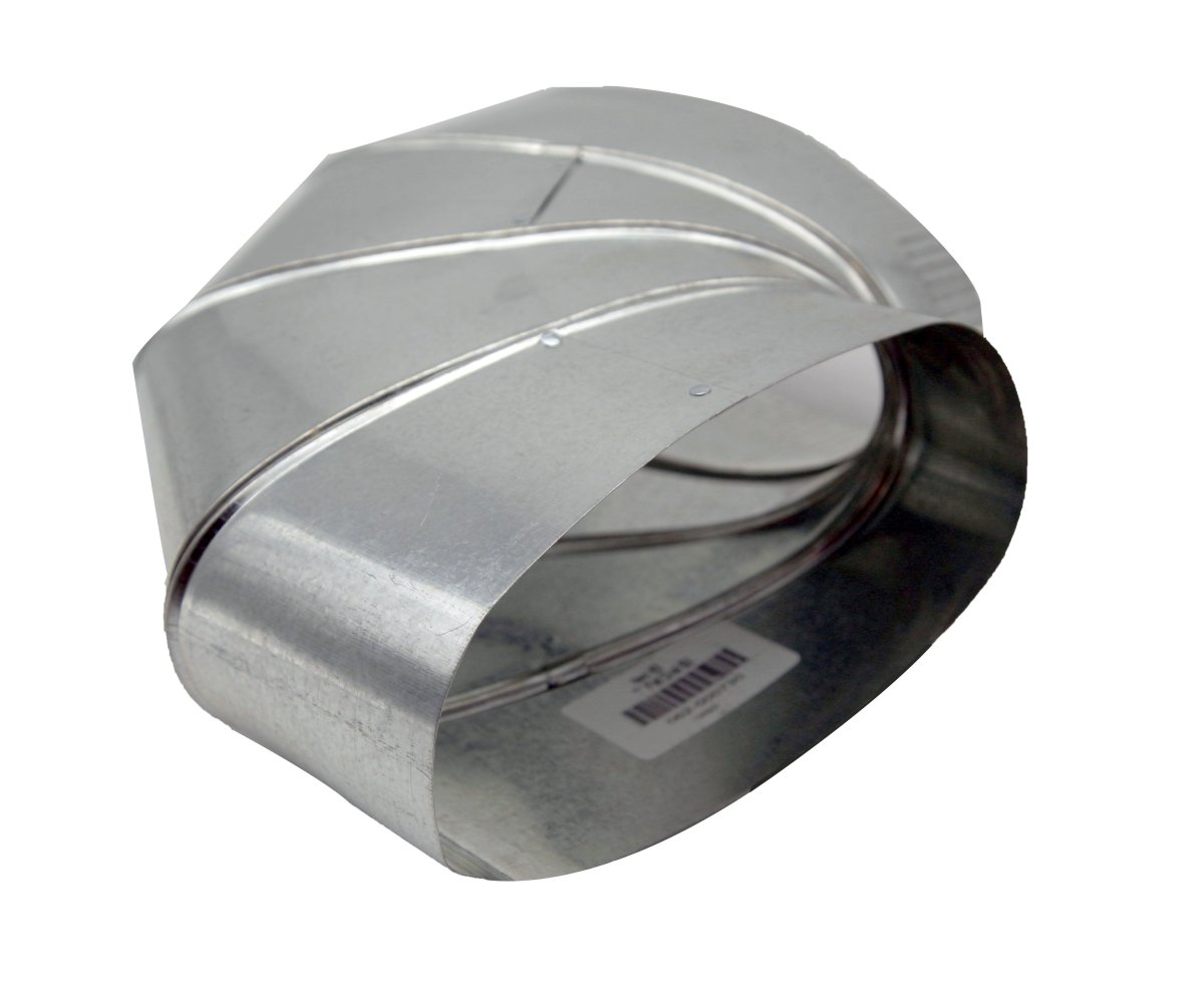 7&quot; 90 Degree Flat Oval Elbow - HVAC Premium790FLT