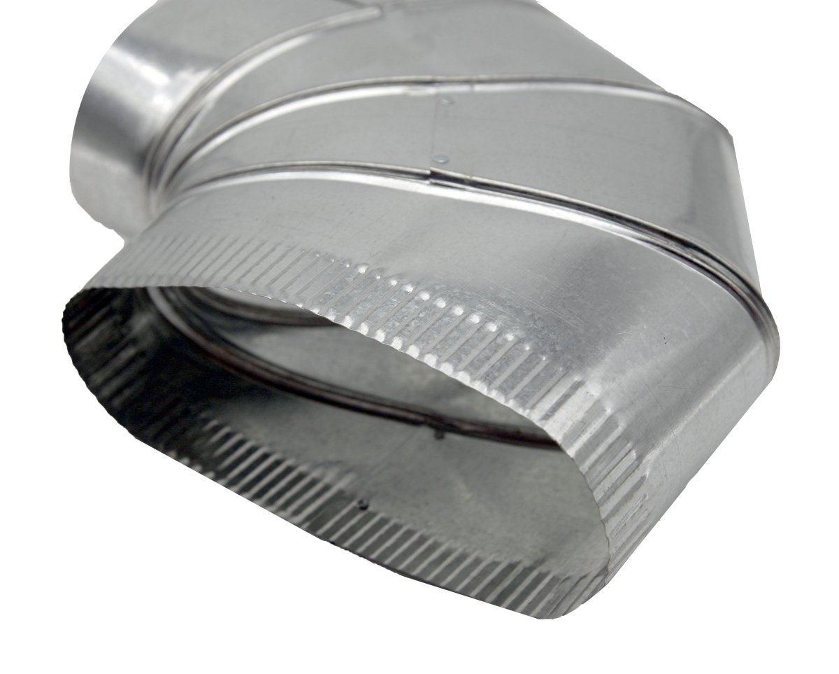 7&quot; 90 Degree Flat Oval Elbow - HVAC Premium790FLT