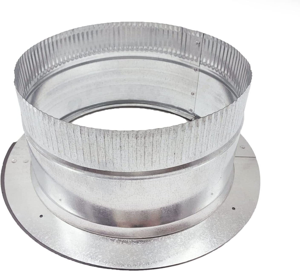 HVAC premium Stick-on Collar Duct | Galvanized Steel Metal Collar Duct 30-Gauge | 18&quot; is Compatible with 18&quot;