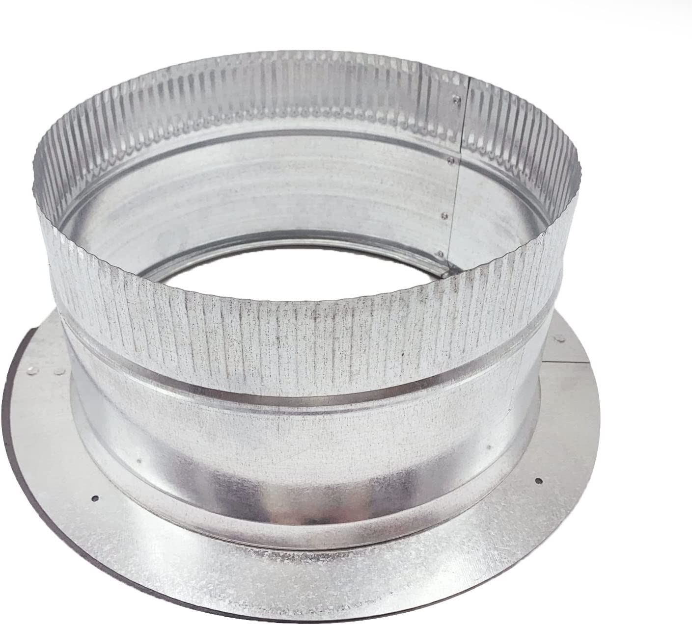 HVAC premium Stick-on Collar Duct | Galvanized Steel Metal Collar Duct 30-Gauge | 18" is Compatible with 18"