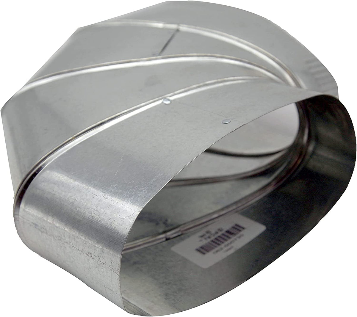 HVAC Premium Flat Oval Elbow | Vertical Elbow Transition | 7&quot;**| Galvanized Duct is Compatible with Duct 7&quot;