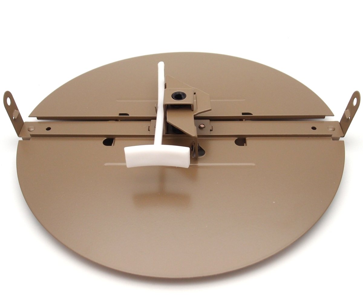 8" BUTTERFLY DAMPER - Control Your Airflow on drop ceiling grilles of 24x24 (8" round duct opening) - HVAC PremiumBUFD8 - FBA