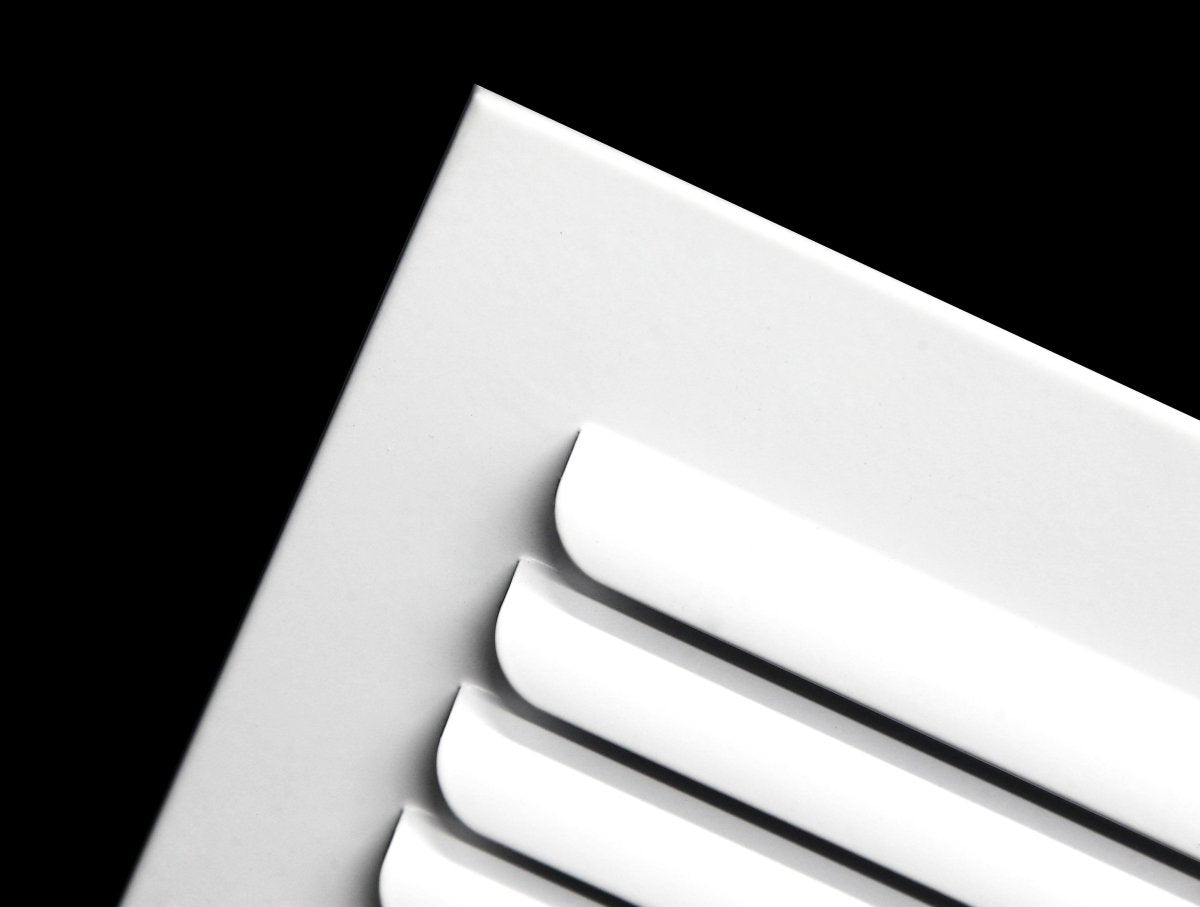 8&quot; X 6&quot; [Duct Opening] 3 - Way Fixed Curved Blade Air Supply Diffuser Register Vent Cover Grille [Outer Dimensions: 9.75&quot;H X 7.75&quot;H] - HVAC PremiumCB86W1 HP