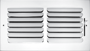 8" X 6" [Duct Opening] 3 - Way Fixed Curved Blade Air Supply Diffuser Register Vent Cover Grille [Outer Dimensions: 9.75"H X 7.75"H] - HVAC PremiumCB86W1 HP