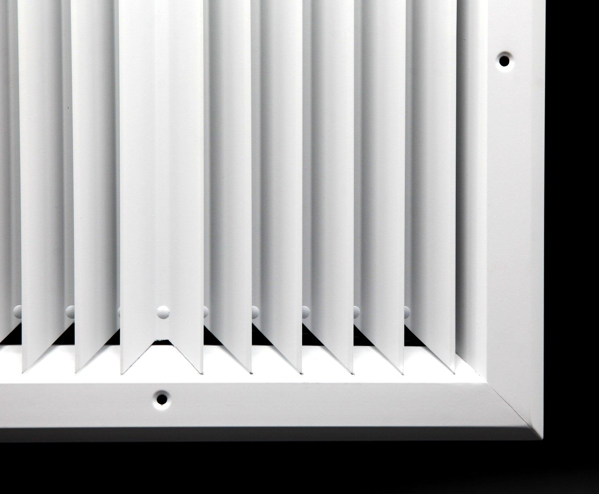 8&quot; x 8&quot; 2 - WAY ALUMINUM BAR CEILING DIFFUSER - Vent Duct Cover - With Opposing Dampers via Lever Control - HVAC PremiumSV882 FBA