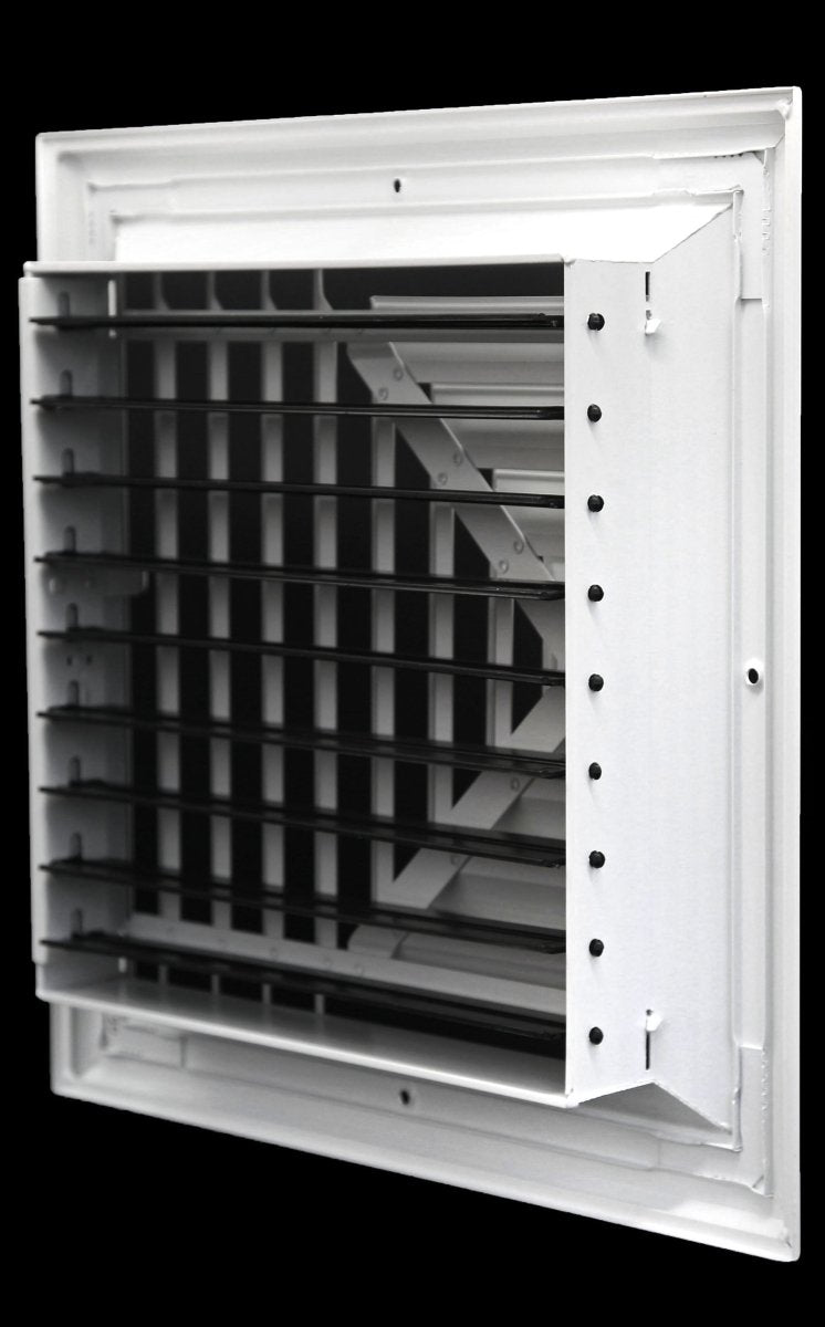 8&quot; x 8&quot; 3 - WAY SUPPLY GRILLE - DUCT COVER &amp; DIFFUSER - LOW NOISE - For Ceiling - With Opposing Damper Blades - HVAC PremiumV883CLNGDSR FBA