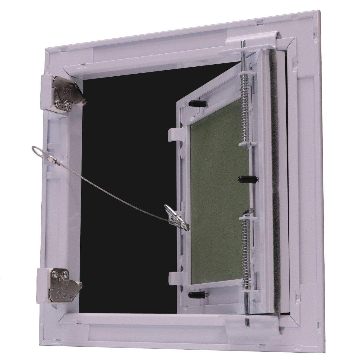 8&quot; X 8&quot; Aluminum Access Panel Gypsum Board/Sheet Rock Door For Wall / Ceiling Application (PUSH - LOCK DOOR) With Frame - [Outer Dimensions: 9&quot; Width X 9&quot; Height] - HVAC PremiumAD - A - 333 - 8x8