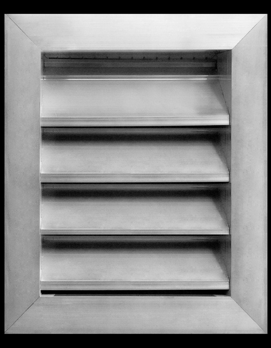 8"w X 10"h Aluminum Exterior Gable Louver Vent for Walls & Crawlspace - Weather - Resistant Air Grille with Screen Mesh - [Outer Dimensions 9.75"w x 11.75"h] - HVAC PremiumLO810