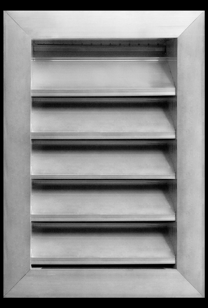 8"w X 12"h Aluminum Exterior Gable Louver Vent for Walls & Crawlspace - Weather - Resistant Air Grille with Screen Mesh - [Outer Dimensions 9.75"w x 13.75"h] - HVAC PremiumLO812