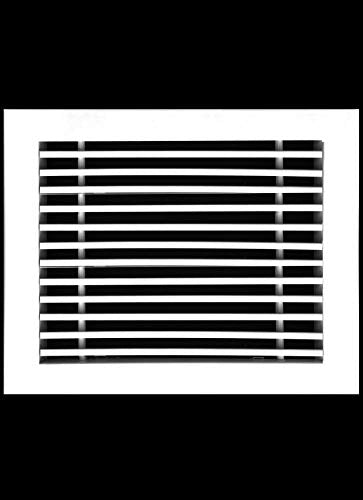 8&quot;W X 4&quot;H [Duct Opening] Linear Aluminum Clip - On Bar Return Air Grille [Outer Dimensions: 9.25&quot;W x 5.25&quot;H] - HVAC PremiumLR84