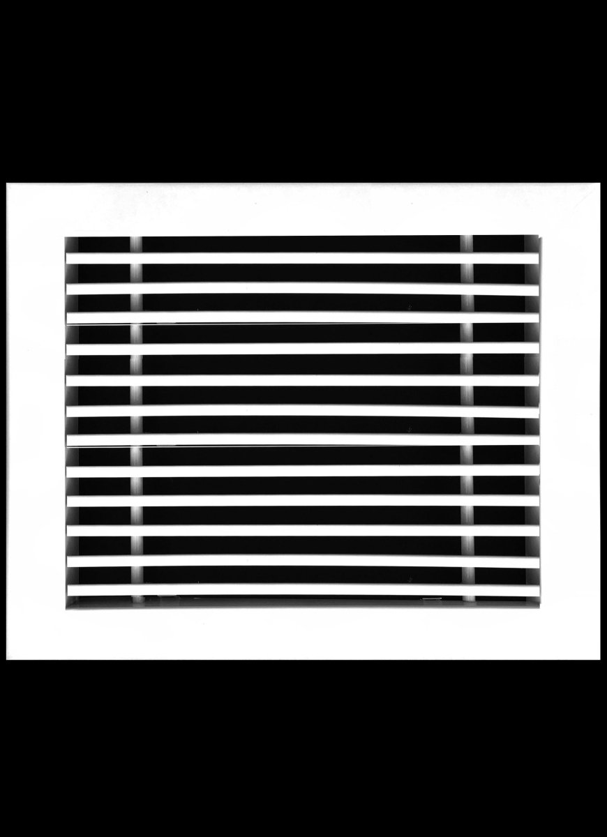 8&quot;W X 6&quot;H [Duct Opening] Linear Aluminum Clip - On Bar Return Air Grille [Outer Dimensions: 9.25&quot;W x 7.25&quot;H] - HVAC PremiumLR86