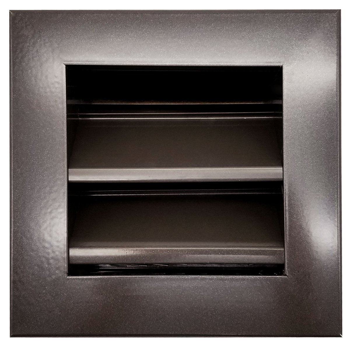 8"w X 8"h Aluminum Exterior Gable Louver Vent for Walls & Crawlspace - Weather - Resistant Air Grille with Screen Mesh - Brown [Outer Dimensions 9.75"w x 9.75"h] - HVAC PremiumLO88 BR