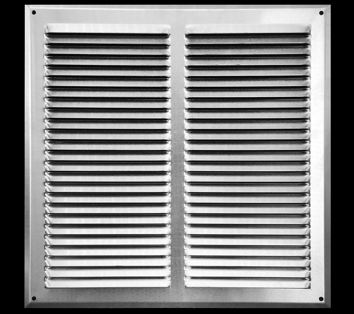 10&quot; X 10&quot; Outdoor Return Air Grille – For Outdoor Use - HVAC Vent Duct Cover Diffuser – [1.0mm Polished Aluminum] [Outer Dimensions: 11.75w X 11.75h]