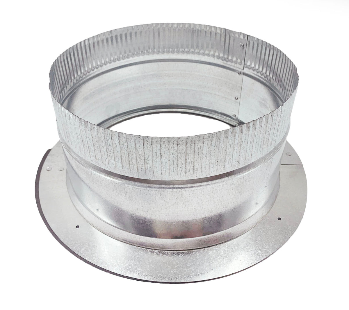 HVAC premium Stick-on Collar Duct | Galvanized Steel Metal Collar Duct 30-Gauge | 12&quot; is Compatible with 12&quot;