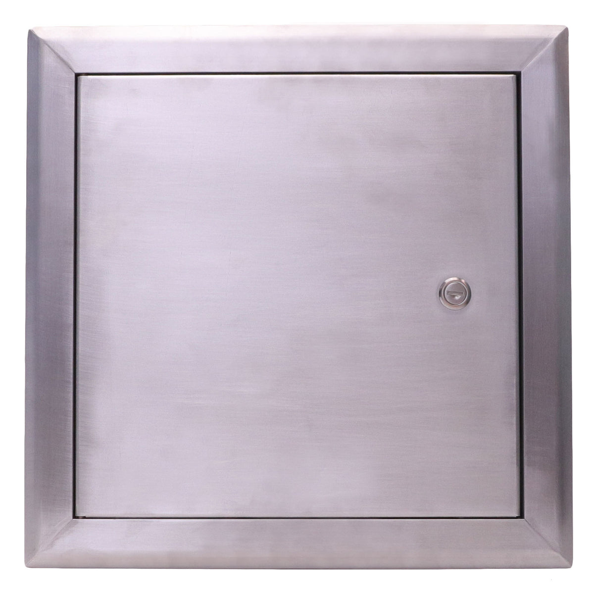 24&quot; X 24&quot; Aluminum Color Insulated Fire Rated Access Panel Door For Wall / Ceiling Application (Lock and Key) With Frame - [Outer Dimensions: 25&quot; Width X 25&quot; Height]