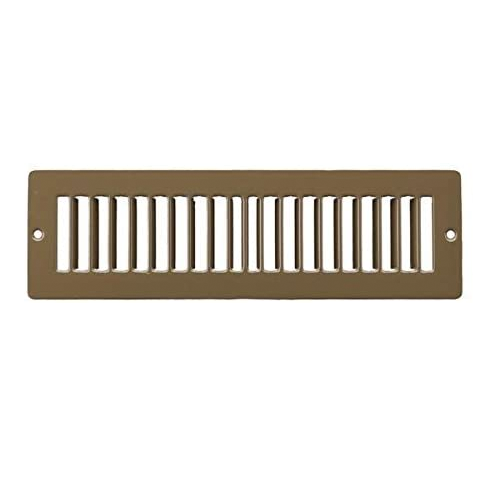 2" X 8" Toe Space Grille - HVAC Vent Cover - Brown