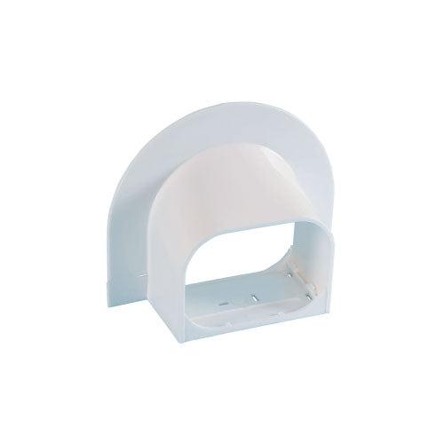 HVAC Premium ABS Plastic Decorative Line Set Cover Corner Cap for Ductless Mini Split Air Conditioners - Pipe Cover - 4&quot; - Beige