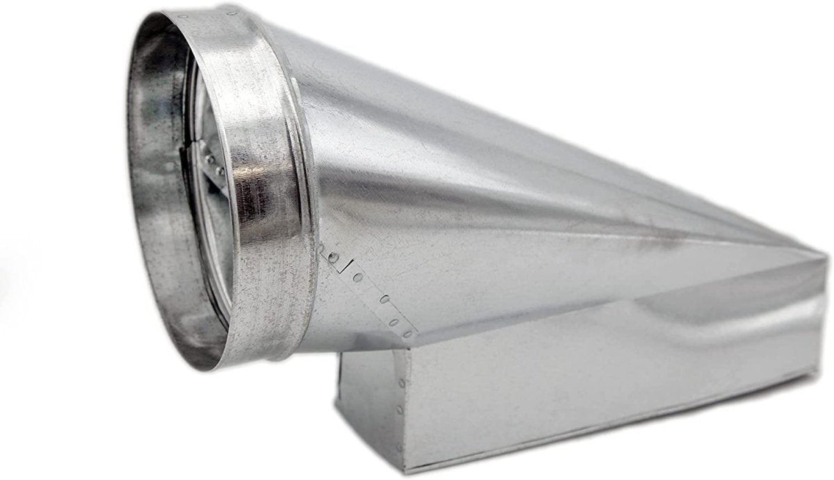 End Register Duct Boots - 12" X 4" X 7" Round End Center is Compatible with Duct 7" - HVAC Premium1247FLORENDCNTR