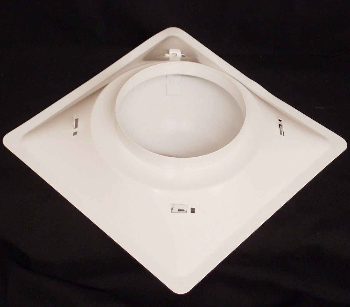 T-Bar Drop Ceiling Grille - Flat Plate Plaque Difsuer - 24&quot; x 24&quot; - 12&quot; Collar