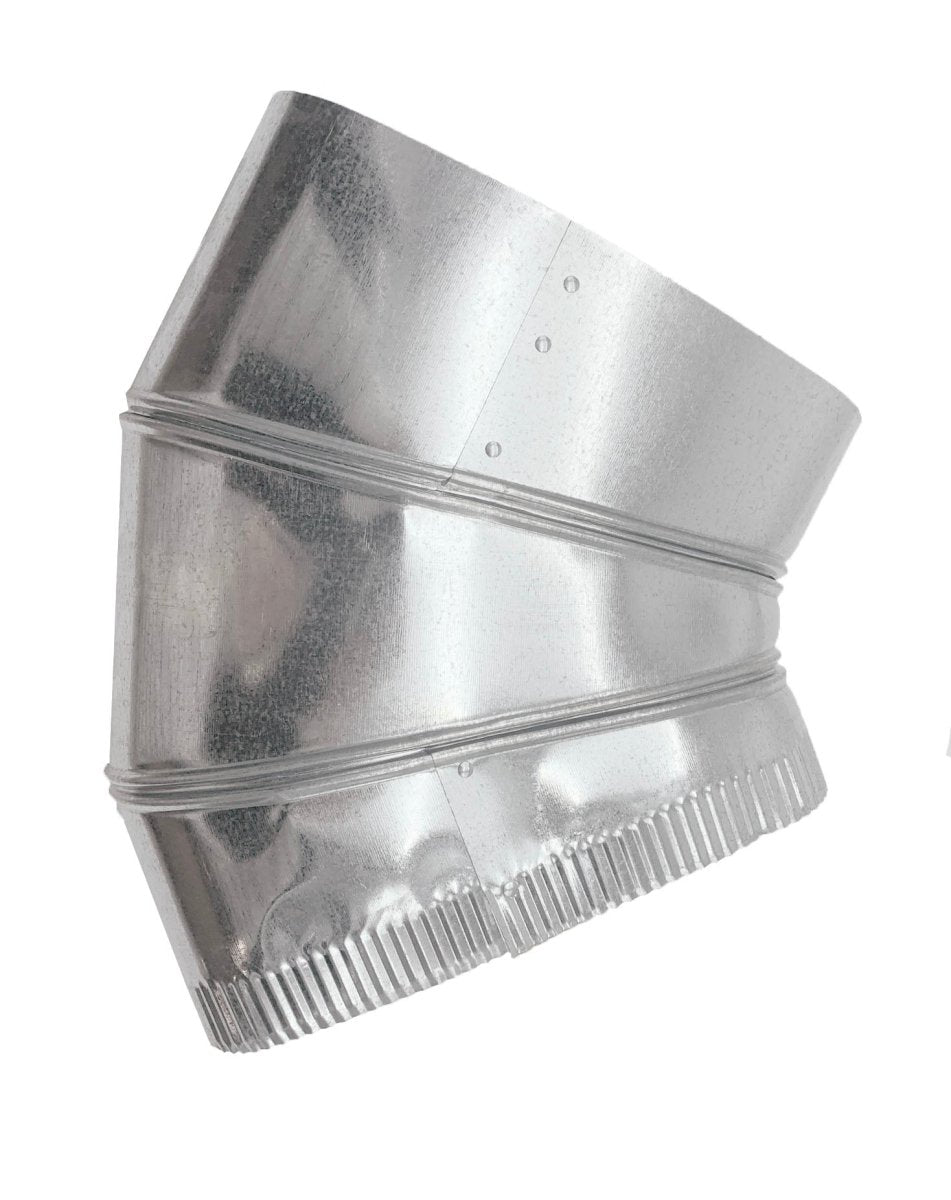 Flat Elbow Transition - 6&quot; Sheet Metal 45 - Degree Oval Flat Duct Angle - is Compatible with Duct 6&quot; - HVAC Premium645FLT