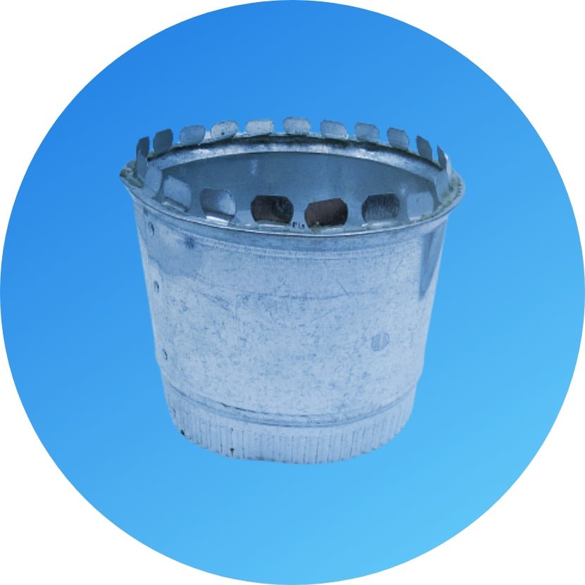 HVAC Duct Start Collar Take Off | 10&quot; Sheet Metal Snap Together Start Collar is Compatible with 10&quot; Duct - HVAC Premium10CLNCHCLR