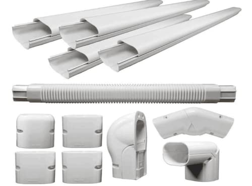 HVAC Premium 4" Mini Split Line Set PVC Pipe Cover Kit - HVAC PremiumPC4BG - Set - 1