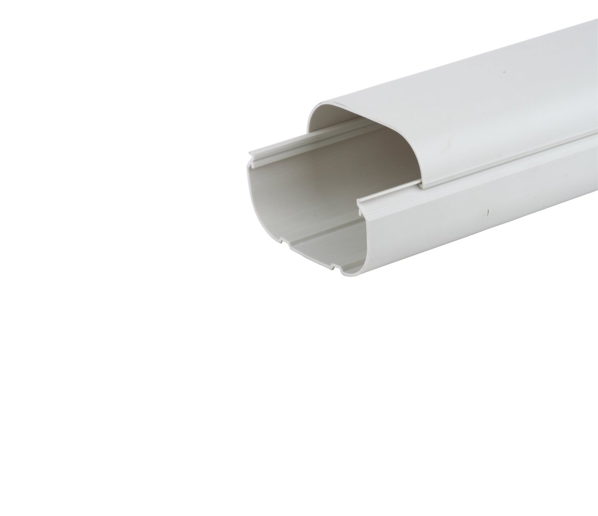 HVAC Premium ABS Plastic Decorative Line Set Cover Channel for Ductless Mini Split Air Conditioners - Pipe Cover - 4&quot; - Beige 6 sets of 4&#39; [Total 24&#39;] - HVAC PremiumPC4BG - CNL