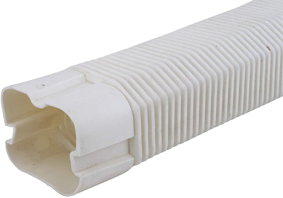 HVAC Premium ABS Plastic Decorative Line Set Cover Flexible Joint for Ductless Mini Split Air Conditioners - Pipe Cover - 4&quot; - Beige - HVAC PremiumPC4BG - FJNT