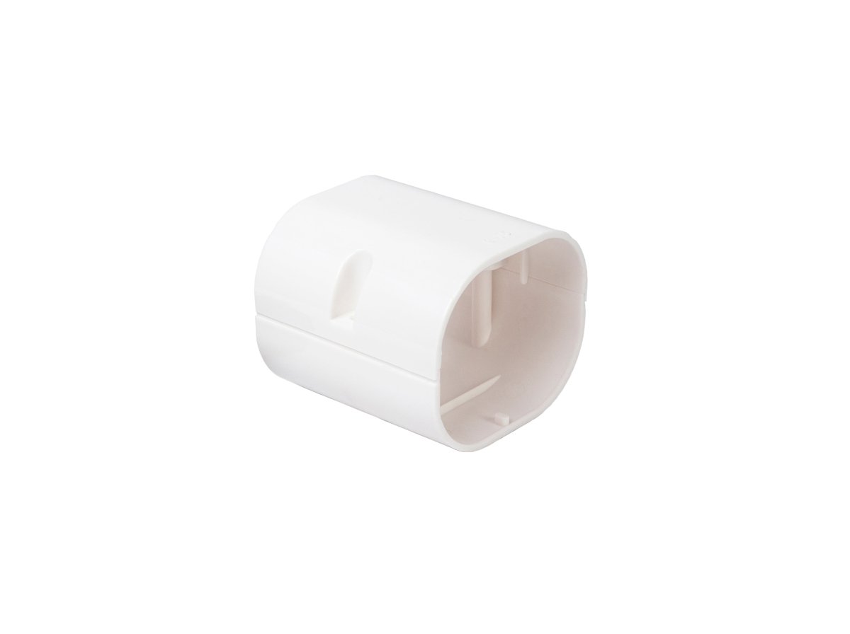 HVAC Premium ABS Plastic Decorative Line Set Cover Socket for Ductless Mini Split Air Conditioners - Pipe Cover - 4&quot; - Beige - HVAC PremiumPC4BG - SCK