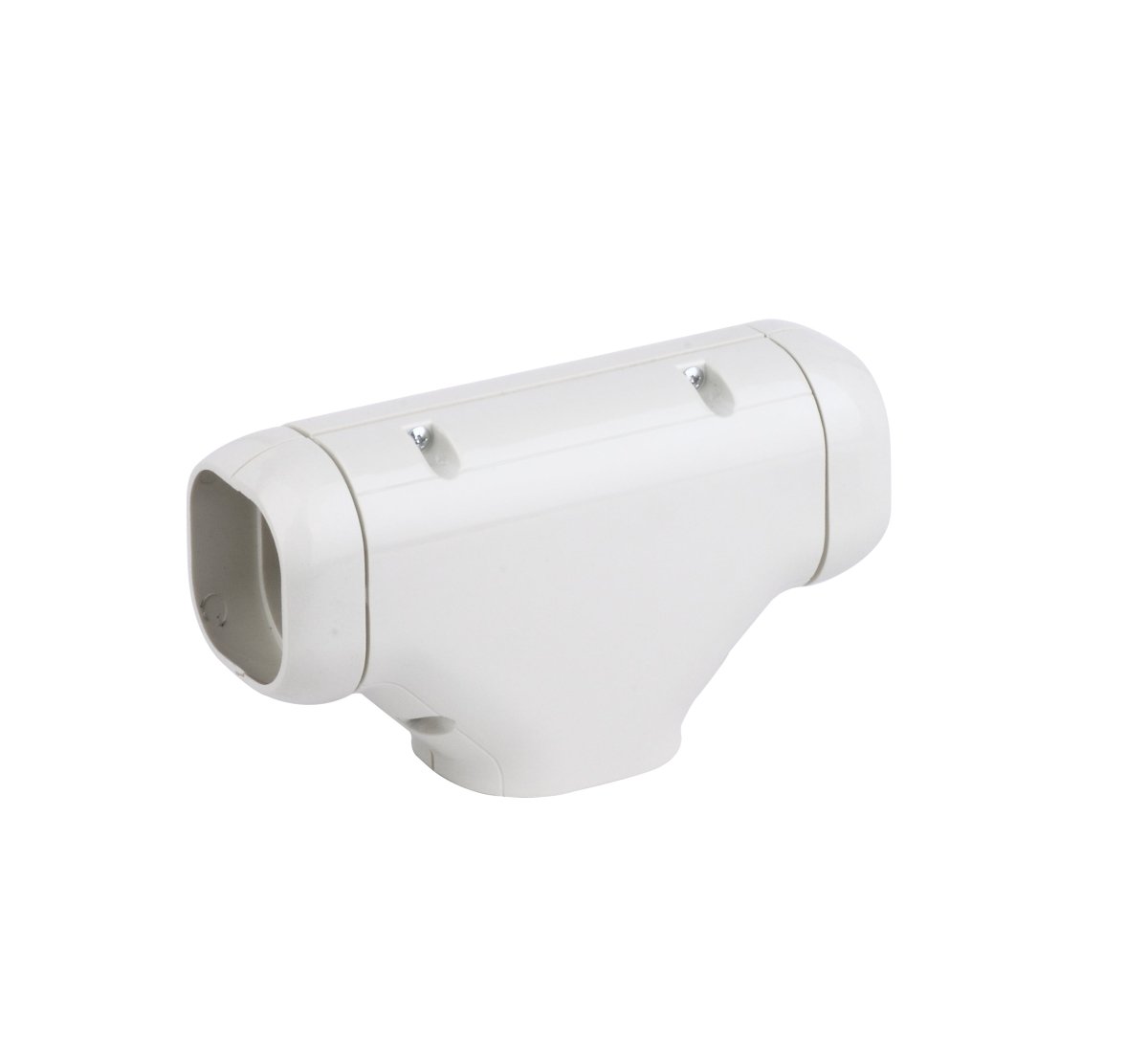 HVAC Premium ABS Plastic Decorative Line Set Cover T Joint for Ductless Mini Split Air Conditioners - Pipe Cover - 4" - Beige - HVAC PremiumPC4BG - TJNT