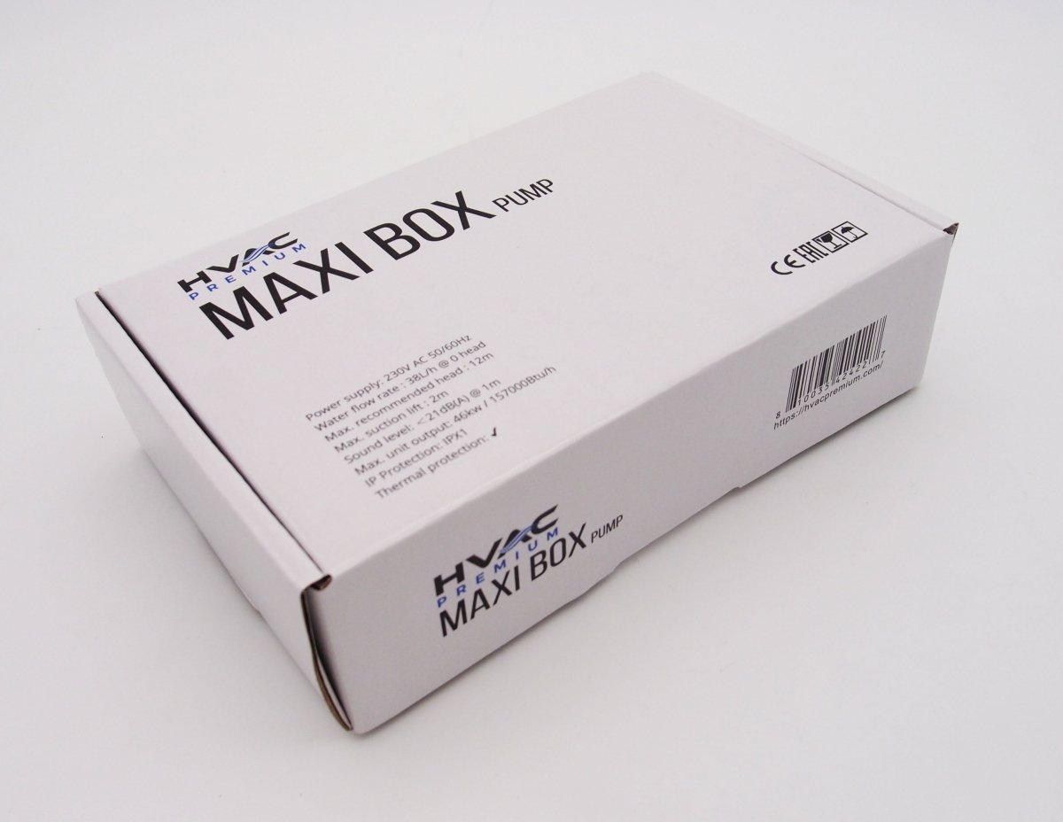 HVAC Premium Condensate Removal Pump - Maxi Box – Automatic Safety Switch Sensor - 230V AC 50 - 60Hz Voltage - HVAC PremiumCP - MXB - 220