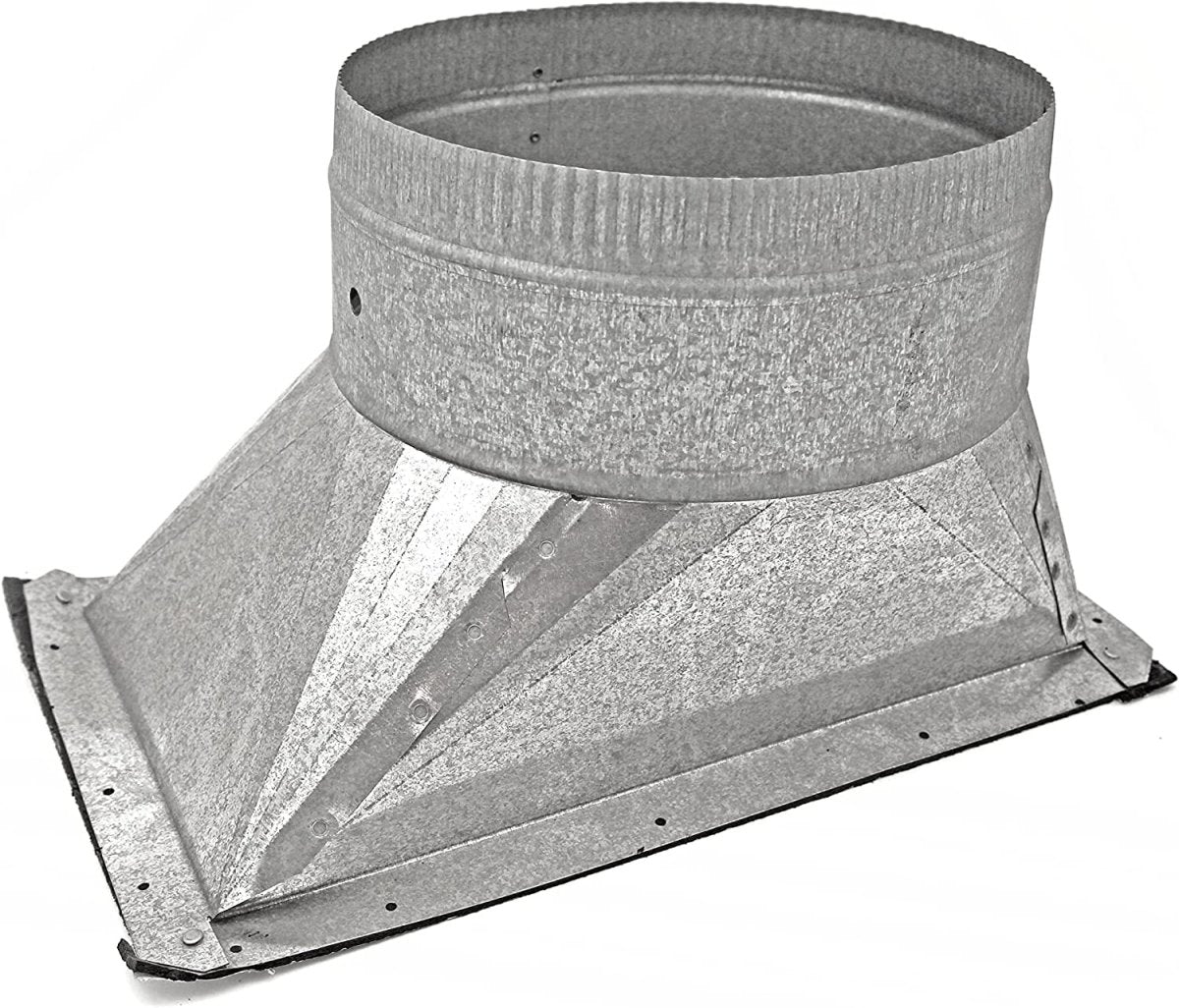 HVAC Premium Stick on Side Take Off Galvanized Steel Metal | Pack of 1 Take Off Duct | 10" Stick on Side Take Off Duct is Compatible with Duct 10" - HVAC Premium10TOSTR