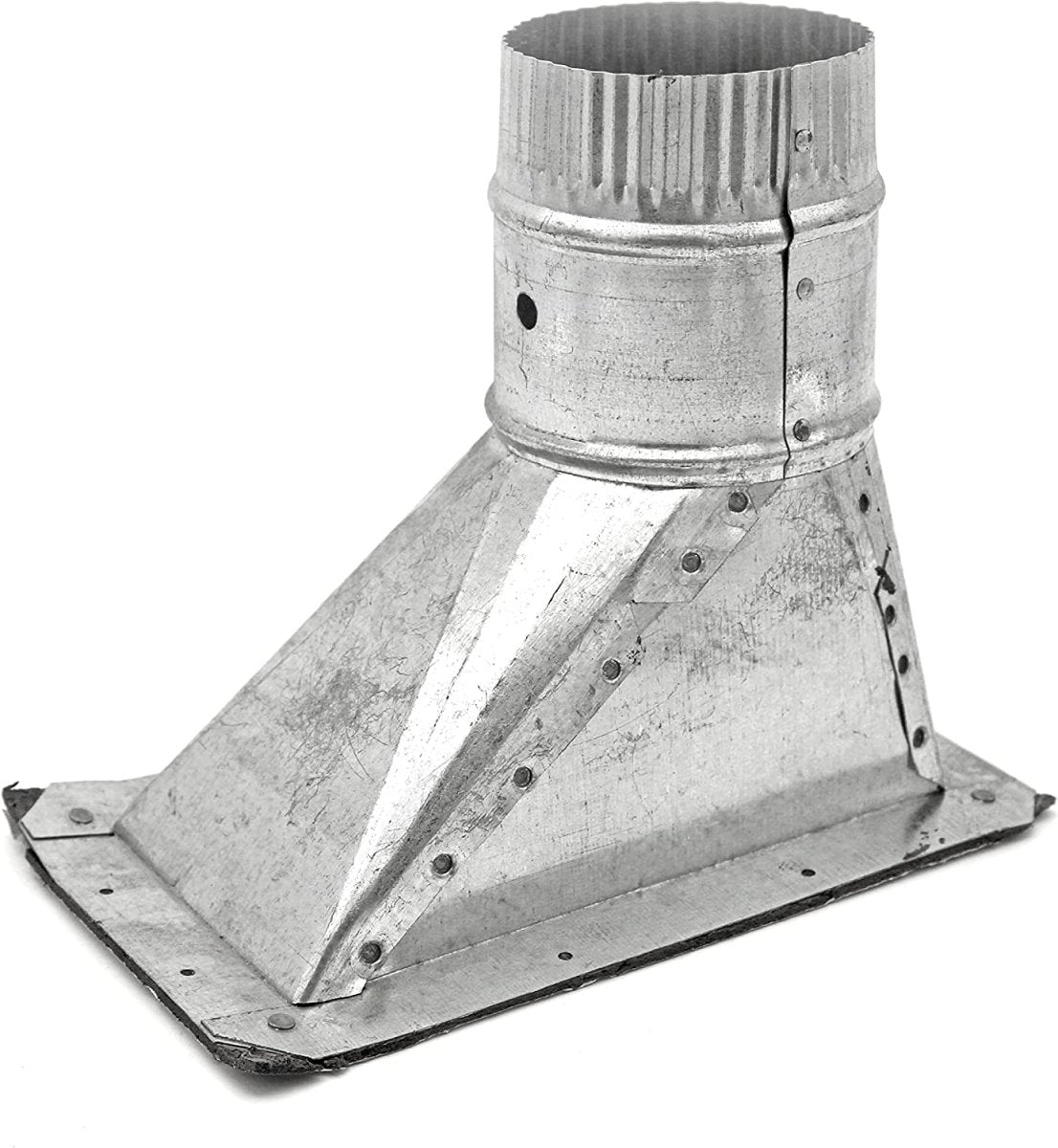 HVAC Premium Stick on Side Take Off Galvanized Steel Metal | Pack of 1 Take Off Duct | 6" Stick on Side Take Off Duct is Compatible with Duct 6" - HVAC Premium6TOSTR