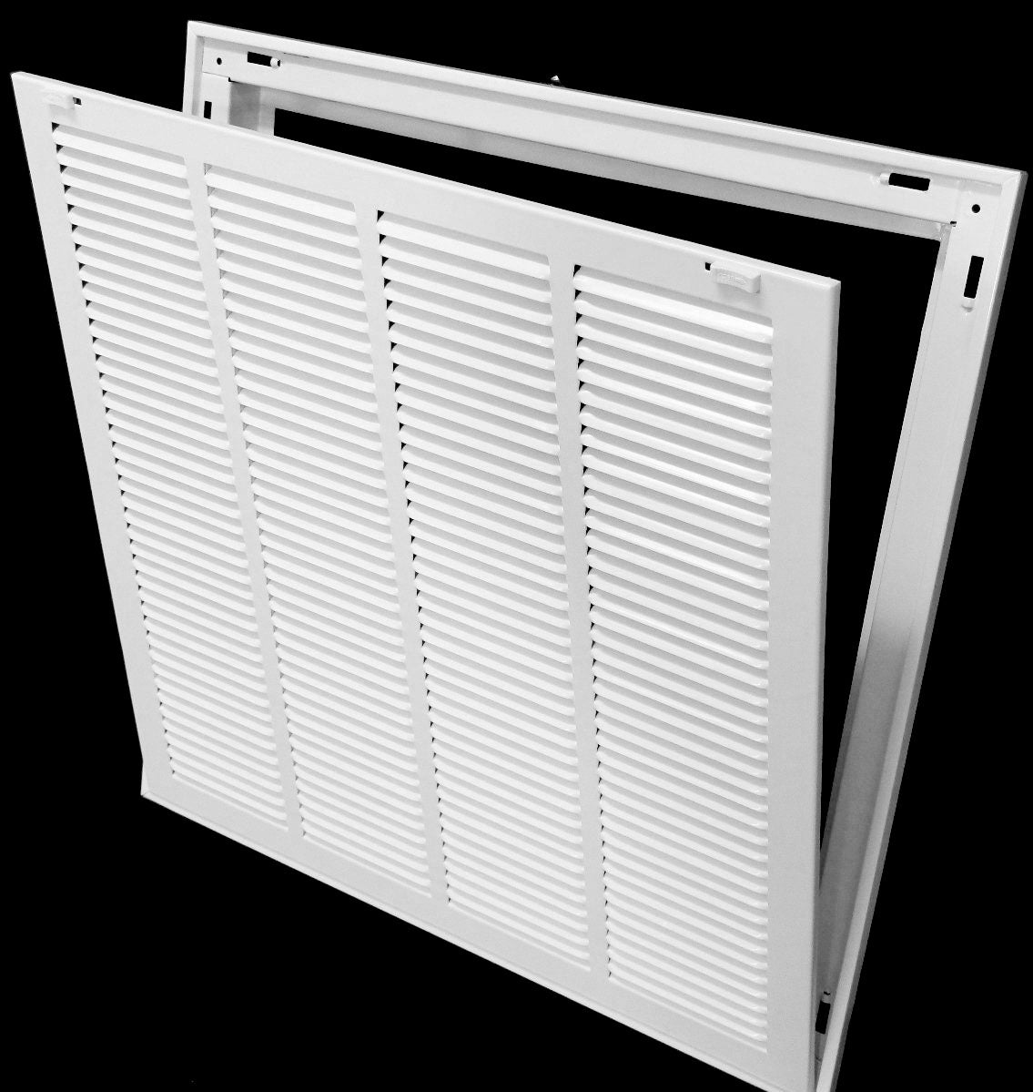 24&quot; X 12&quot; Steel Return Air Filter Grille for 1&quot; Filter - Removable Frame - [Outer Dimensions: 26 5/8&quot; X 14 5/8&quot;]