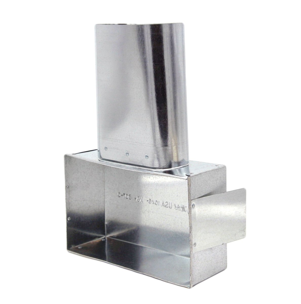Oval Stack Head - 12&quot; X 6&quot; X 7&quot; is Compatible with Duct 7&quot; - HVAC Premium6127OVSTH