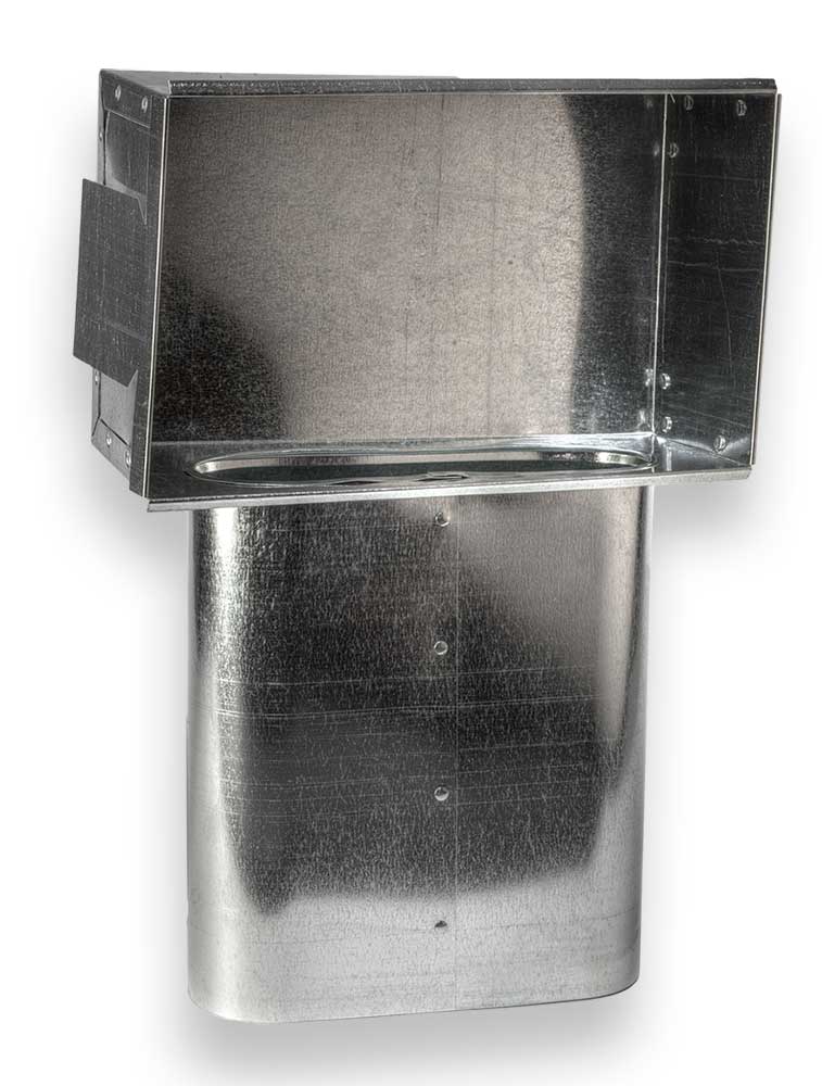 Oval Stack Head - 12&quot; X 6&quot; X 7&quot; is Compatible with Duct 7&quot; - HVAC Premium6127OVSTH