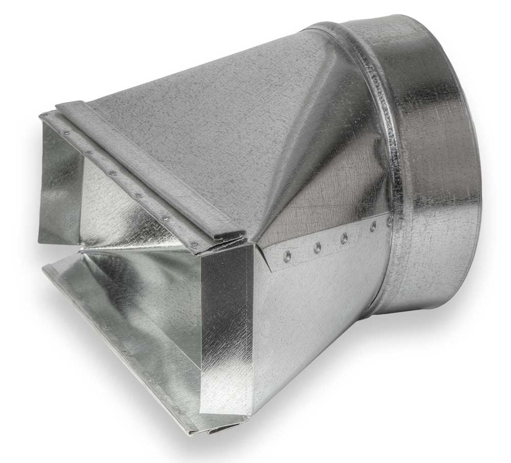 Round Stack Boot 12" X 3.25" X 6" - is Compatible with Duct 6" - HVAC Premium1236STBO