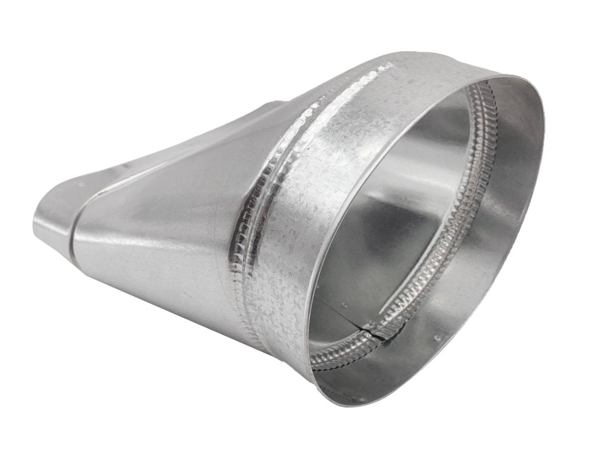 Round to Oval Straight Boot - 7&quot; Transitioning Duct Boot is Compatible with Duct 7&quot; - HVAC Premium7RTOSTRT